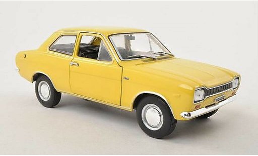 Ford Escort 1300 GT 1/24 WhiteBox MKI giallo 1969 modellini auto