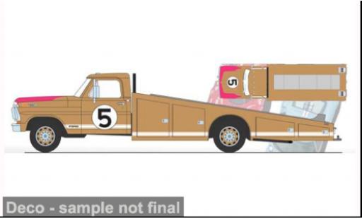 Ford F-350 1/18 ACME Ramp Truck braun 1970 60th Anniversary 24 Hours of Le Mans 1966 #5 1:18 modellino in miniatura