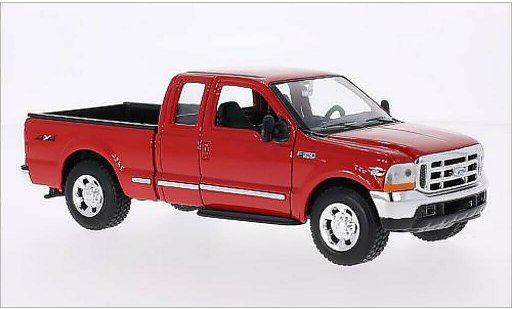 Ford F-350 XLT 1/24 Welly Super Duty rosso modellini auto