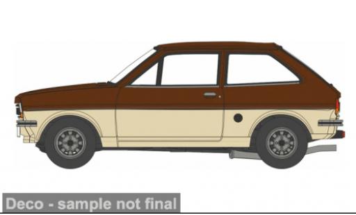 Ford Fiesta 1/76 Oxford MK I beige/rot 1:76 modellino in miniatura