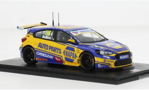 Ford Focus 1/43 Spark BTCC Donington 2025 #116 A.Sutton 1:43 modellino in miniatura