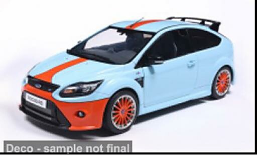 Modellini auto Ford Focus RS MK2 blau/orange 2010 1/18 Solido