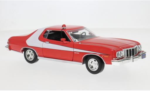 Ford Gran Torino 1/24 Greenlight rot/weiss 1976 1:24 modellino in miniatura