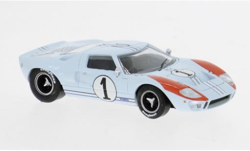Modellini auto Ford GT40 GT 40 Le Mans 1966 #1 K.Miles/D.Hulme 1/87 Brekina