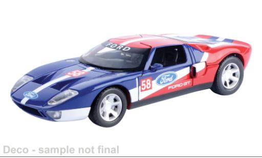 Ford GT 1/24 Motormax Concept blau/rot 1:24 modellino in miniatura
