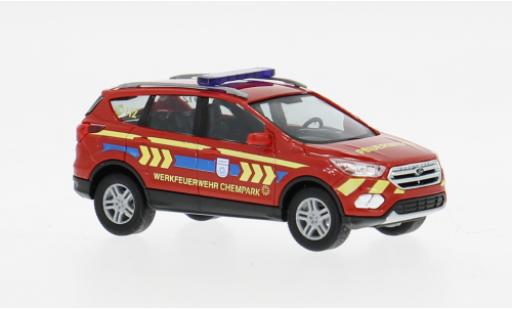 Modellini auto Ford Kuga 2017 Werkfeuerwehr Chempark 1/87 Busch