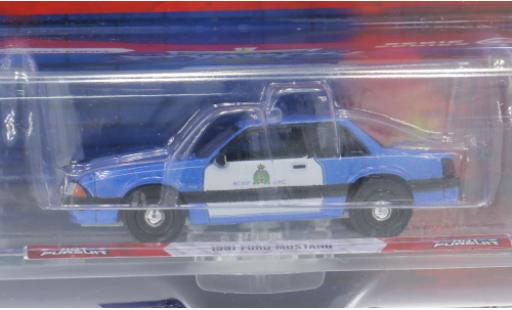 Ford Mustang 1/64 Greenlight 1991 Royal Canadian Mounted Police 1:64 modellino in miniatura