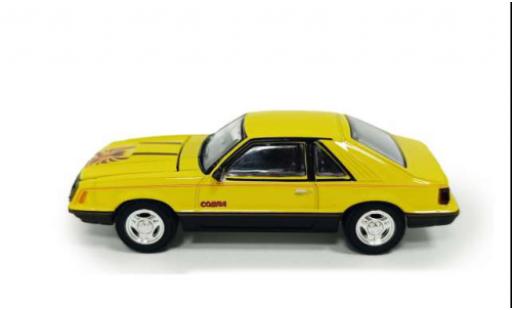 Ford Mustang 1/64 Greenlight Cobra Fastback gelb 1979 1:64 modellino in miniatura