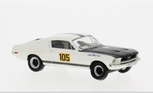 Ford Mustang 1/87 Brekina Fastback 1968 Ecurie France #105 1:87 modellino in miniatura
