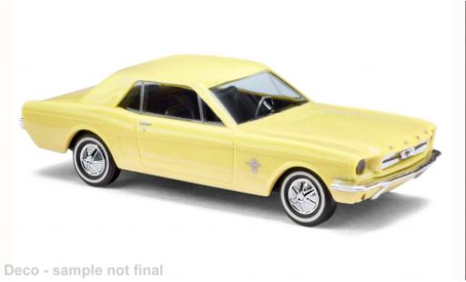Ford Mustang 1/87 Busch gelb 1964 1:87 modellino in miniatura