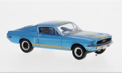Ford Mustang 1/87 Brekina GT 350 Fastback blau/schwarz 1968 1:87 modellino in miniatura