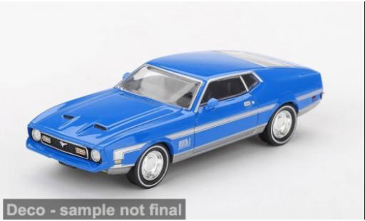 Ford Mustang 1/64 Mini GT Mach 1 blau 1971 1:64 modellino in miniatura