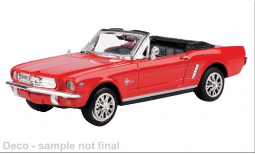 Ford Mustang 1/43 Motormax rot/schwarz 1964 1:43 modellino in miniatura
