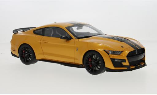 Shelby GT 500 1/18 AUTOart Ford Mustang orange/schwarz 1:18 modellino in miniatura