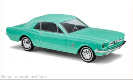 Ford Mustang 1/87 Busch t&uuml;rkis 1964 1:87 modellino in miniatura