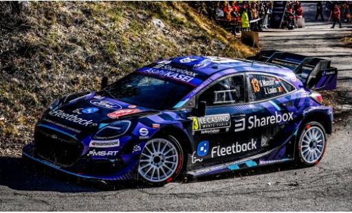 Ford Puma 1/43 IXO Rally1 Rallye Monte Carlo 2026 #13 G.Munster/L.Louka 1:43 modellino in miniatura