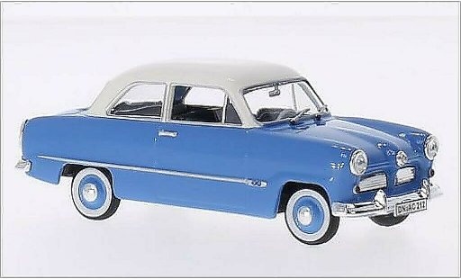 Ford Taunus 12M 1/43 Norev blu/bianco 1954 modellini auto