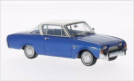 Ford Taunus 17M P3 1/43 Neo Coupe metallicoo blu/bianco 1962 modellini auto
