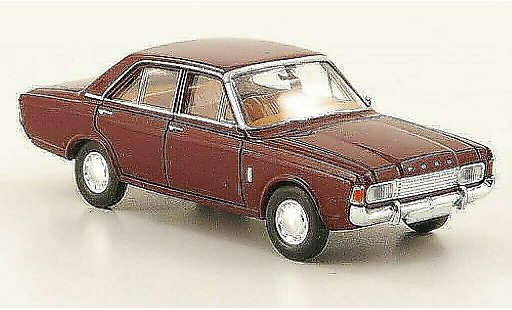 Ford Taunus 17M P7 1/87 Brekina (P7b) rosso 1969 modellini auto
