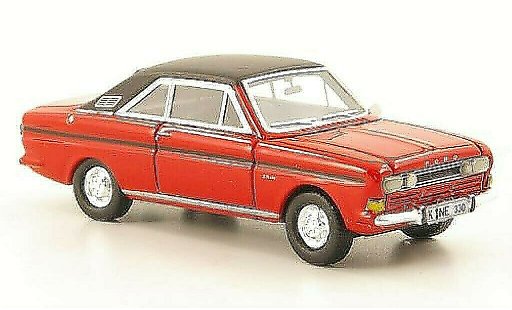 Ford Taunus 15M 1/87 Neo P6 Coupe rosso/nero 1968 modellini auto