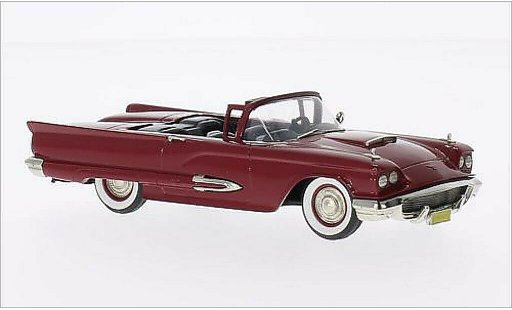 Ford Thunderbird Squarebird 1/43 Brooklin Convertibile rosso 1959 modellini auto