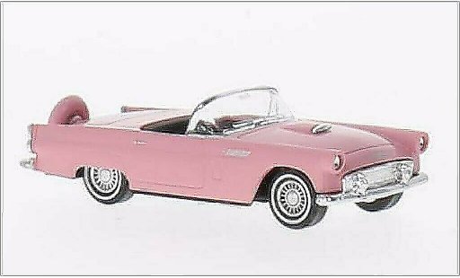 Ford Thunderbird Two-Seater 1/87 Busch Convertibile rosa 1956 modellini auto