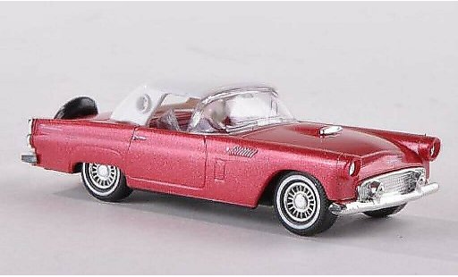 Ford Thunderbird Two-Seater 1/87 Busch Hardtop rosso 1956 modellini auto