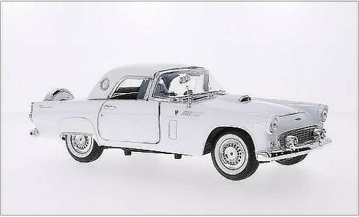 Ford Thunderbird Two-Seater 1/18 Motormax Hardtop bianco 1956 modellini auto