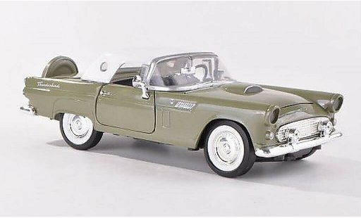 Ford Thunderbird Two-Seater 1/24 Motormax grigio-verde 1956 modellini auto