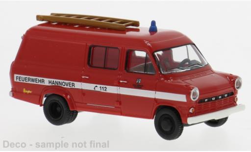 Ford Transit 1/87 Brekina 1970 Feuerwehr Hannover 1:87 modellino in miniatura