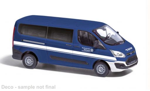 Ford Transit 1/87 Busch Custom Bus 2012 THW F&uuml;rstenfeldbruck 1:87 modellino in miniatura