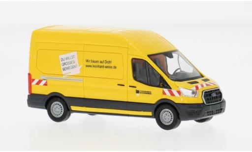 Modellini auto Ford Transit Kasten 2014 Leonhard Weiss 1/87 Busch