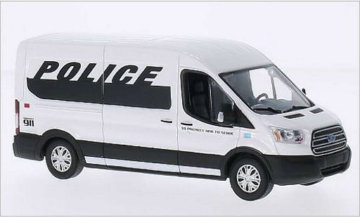 Ford Transit Kastenwagen 1/43 Greenlight furgone (v363) bianco/nero 2015 modellini auto