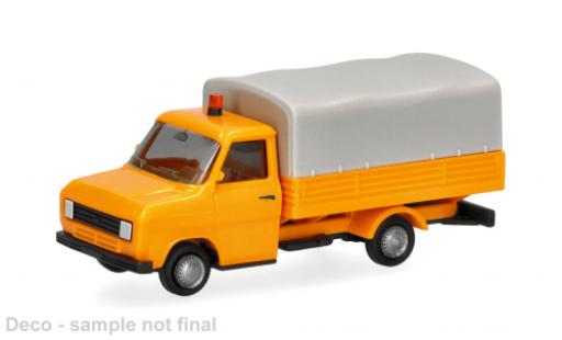 Modellini auto Ford Transit orange/beige 1/87 Herpa