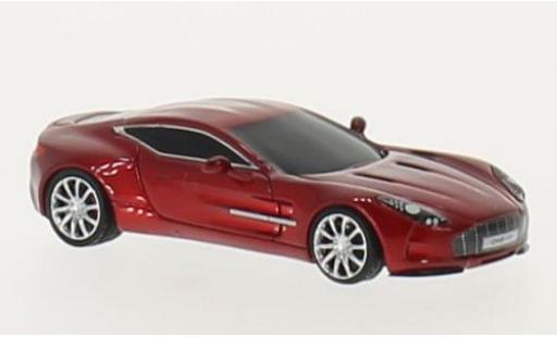Aston Martin One 1/87 FrontiArt -77 metallico rosso modellino in miniatura