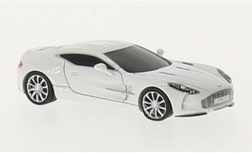 Aston Martin One 1/87 FrontiArt -77 bianco modellino in miniatura