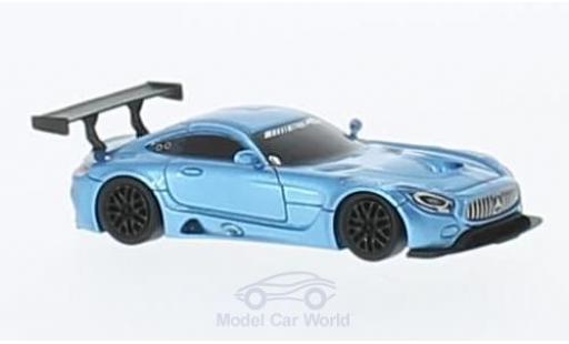 Mercedes AMG GT 1/87 FrontiArt 3 metallico blu modellino in miniatura