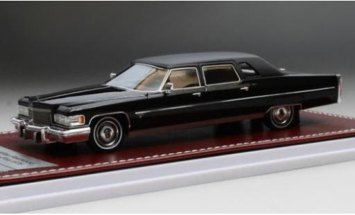 Cadillac Fleetwood 1/43 GIM   Great Iconic Models 75 nero/matt-nero 1976 modellino in miniatura