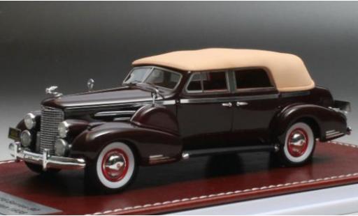 Cadillac V16 1/43 GIM   Great Iconic Models Series 90 Convertibile Sedan rosso 1938 Verdeck fermé modellino in miniatura