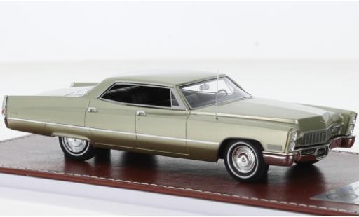Cadillac Deville 1/43 GIM   Great Iconic Models DeVille Sedan Hardtop metallise beige 1968 modellino in miniatura