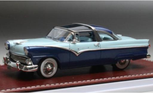 Ford Fairlane 1/43 GIM   Great Iconic Models GIM - Great Iconic Models Crown Victoria metallico blu foncé/blu clair 1955 modellino in miniatura