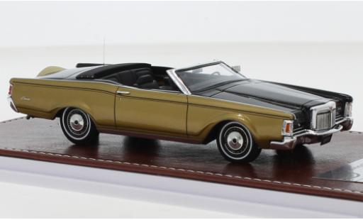 Lincoln Mark 1/43 GIM   Great Iconic Models III Convertibile nero/gold 1971 modellino in miniatura