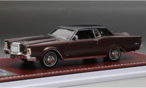 Lincoln Mark 1/43 GIM   Great Iconic Models III metallico marroneee/matt-nero 1971 modellino in miniatura