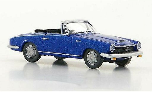 Glas 1700 GT Cabriolet 1/87 Wiking Cabrio blu modellini auto
