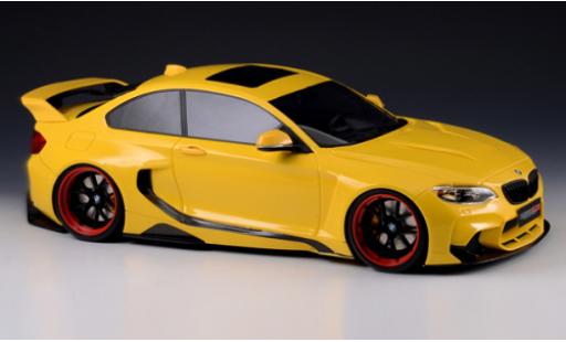 Bmw M2 1/18 GLM 35i (F22) DarwinPRO MTC Black Sails Widebody giallo 2015 modellino in miniatura