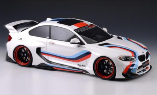 Bmw M2 1/18 GLM 35i (F22) DarwinPRO MTC Black Sails Widebody bianco/Dekor 2015 modellino in miniatura