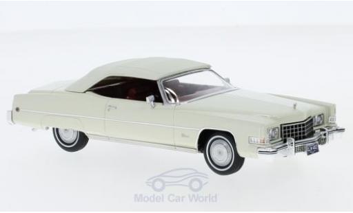 Cadillac Eldorado 1/43 GLM Convertibile bianco 1973 modellino in miniatura