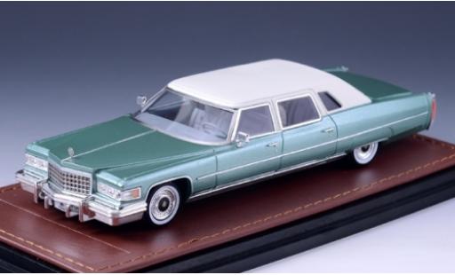 Cadillac Series 75 1/43 GLM Fleetwood metallico verde/bianco 1976 modellino in miniatura