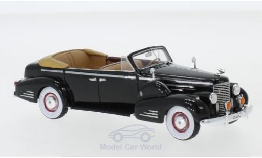Cadillac V16 1/43 GLM Series 90 Fleetwood Sedan Convertibile nero 1938 modellino in miniatura