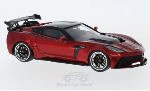 Chevrolet Corvette C7 1/43 GLM Widebody DarwinPRO Black Sails metallico rosso 2016 modellino in miniatura